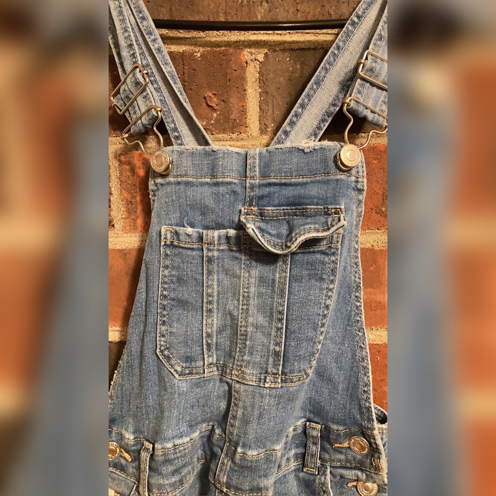 Zara Girl Denim Jumpsuit - Picture 3 of 8